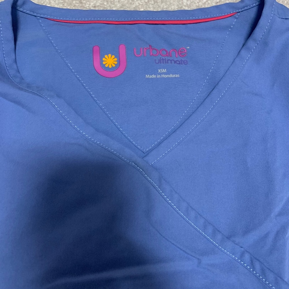 Urbane ultimate scrub top ceil blue XS